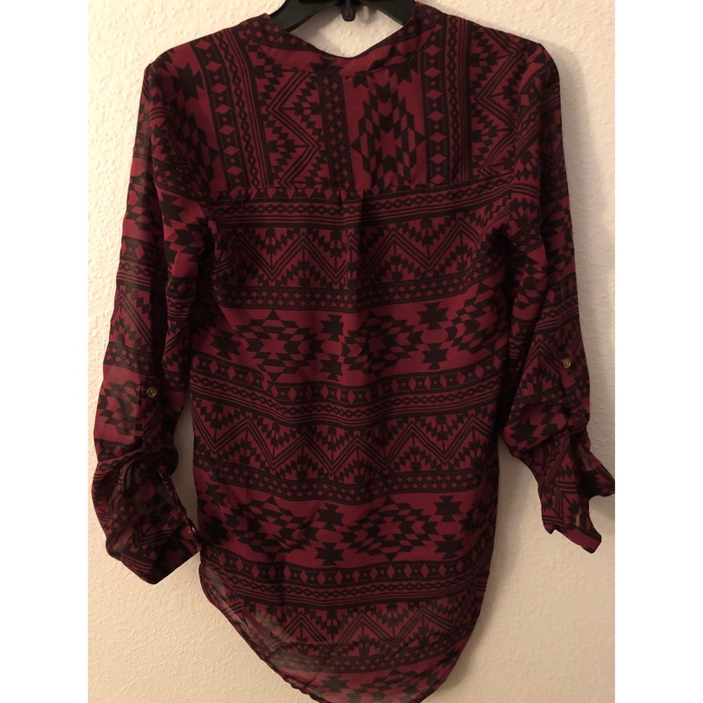 Aztec Print Blouse - Picture 2 of 3